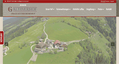 Desktop Screenshot of galtinerhof.com